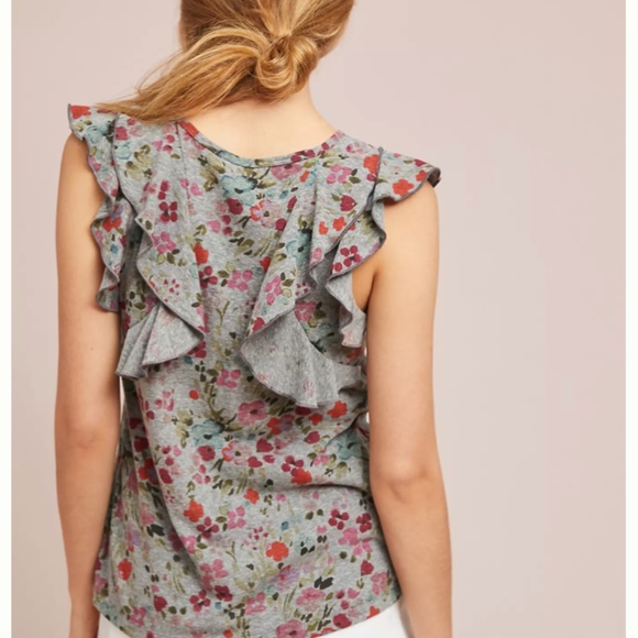 Basseterre Ruffle-Sleeve Tank - Picture 4 of 8